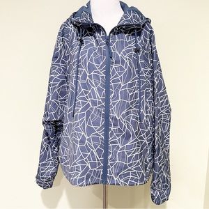Traj3ctory Ionic Geo Print Rain/Wind Jacket Size XL Waterproof Pockets H…